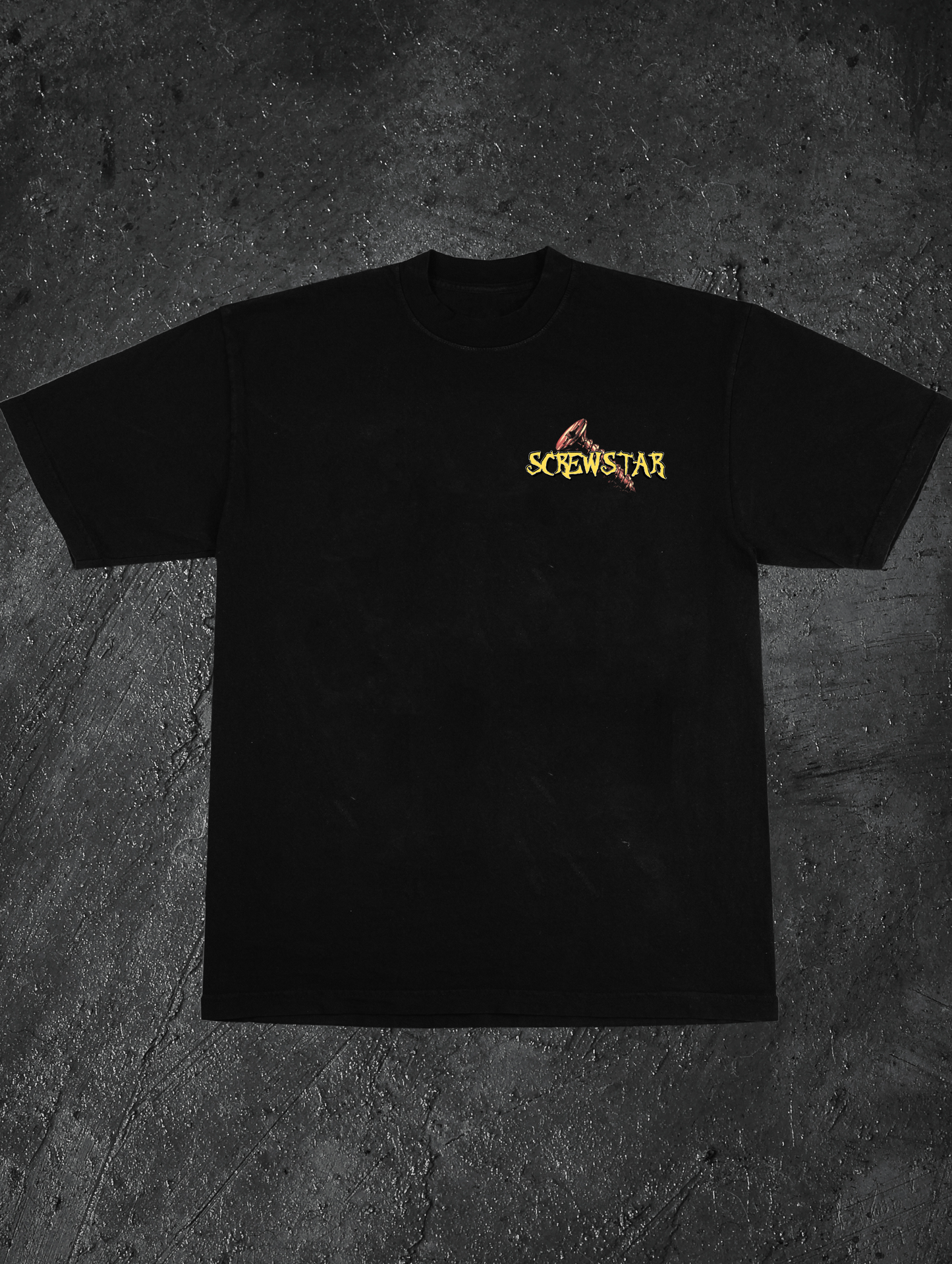 SCREWSTON SKULL- TEE (BLACK)