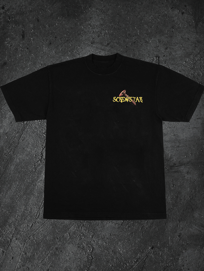 SCREWSTON SKULL- TEE (BLACK)